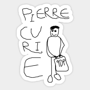 Pierre Curie by 9DP Sticker